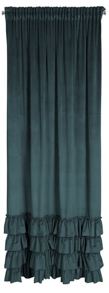 ZATEMŇOVACÍ ZÁVES NA PÁSKE CHARLOTTE1 140X270 CM TMAVOTYRKYSOVÁ