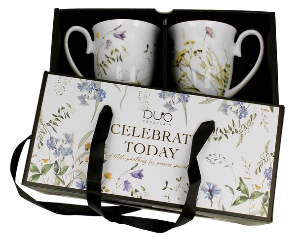 Porcelánový hrnček na nohe Royal Melody 340 ml sada 2ks