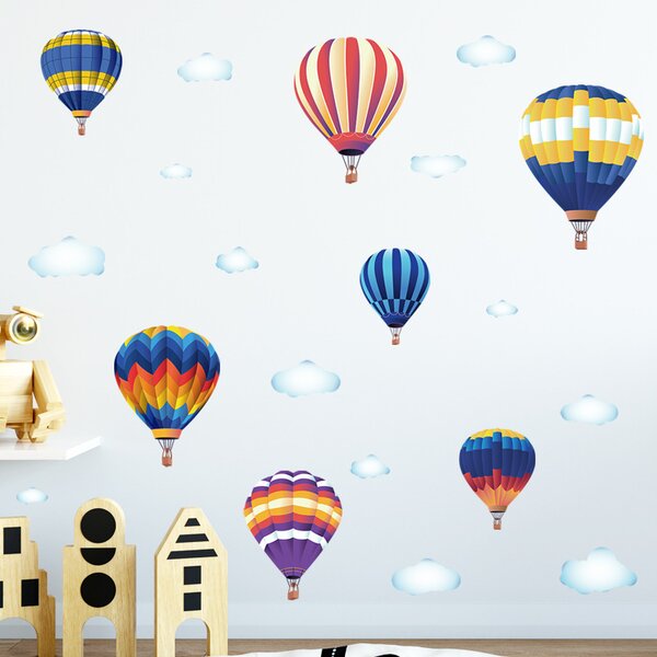 Samolepka na stenu "Teplovzdušné balóny" 82x170 cm