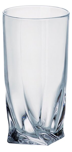 Crystalite Bohemia Long Drink poháre na koktejly a nealko nápoje Quadro 350 ml 6KS
