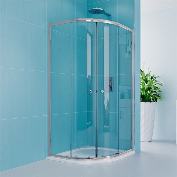 Mereo Sprchovací kút Kora Lite, štvrťkruh, chróm, sklo číre Sprchovací kút, Kora Lite, štvrťkruh, 90 cm, R550, chróm ALU, sklo Číre Variant: Sprchova…