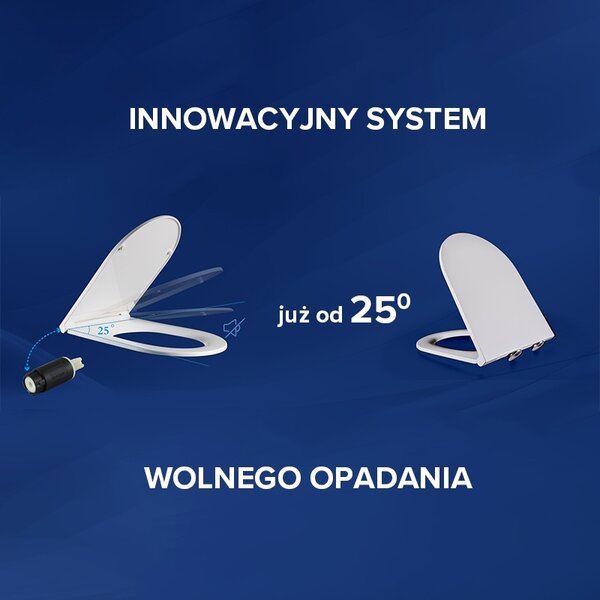 BPS-koupelny Závesná WC misa so SoftClose sedadlom FLOW CAP TR 03, cappucino
