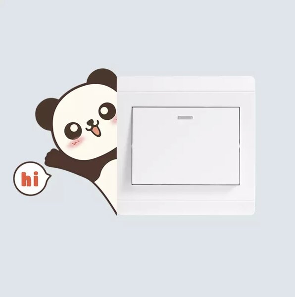 Panda - nálepka nad vypínač