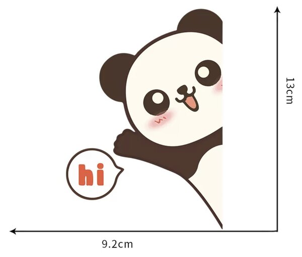 Panda - nálepka nad vypínač