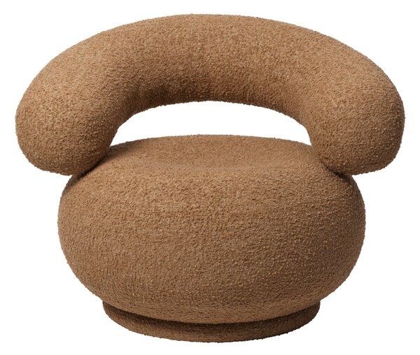 Kreslo Orbo, Raw Bouclé, Tan – Ferm Living