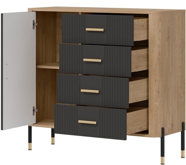 DANTE antracit DT08 komoda
