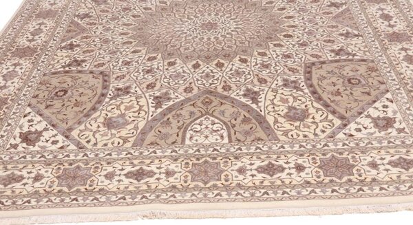 Luxusný ručne tkaný koberec Tabriz Vlna Hodváb 2,40 x 2,90 m