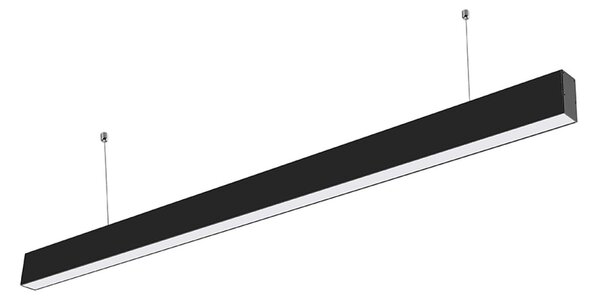 LED Solution Čierne lineárne závesné LED svietidlo 40W Premium Farba svetla: Teplá biela 21882