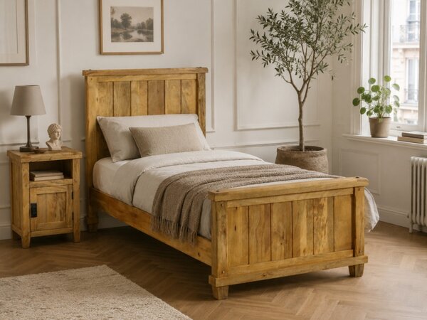 Posteľ Devi 90x200 indický masív mango