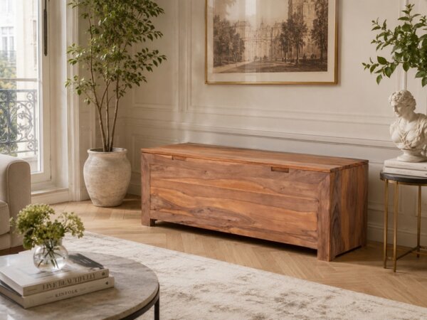Truhlica Tara 120x45x45 indický masív palisander