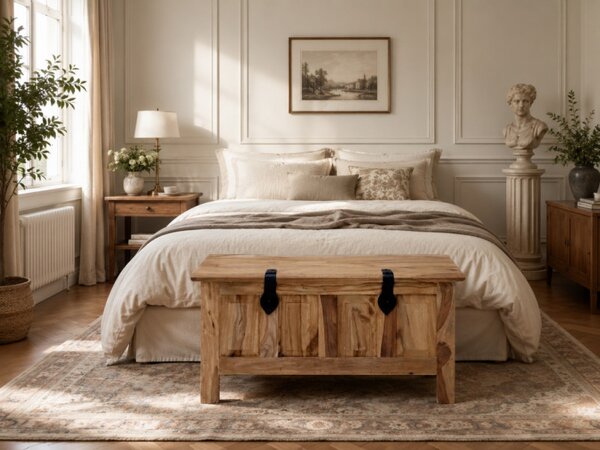 Truhlica Rami 90x45x45 indický masív palisander