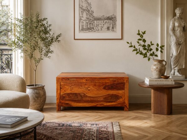 Truhlica Tara 90x45x45 indický masív palisander