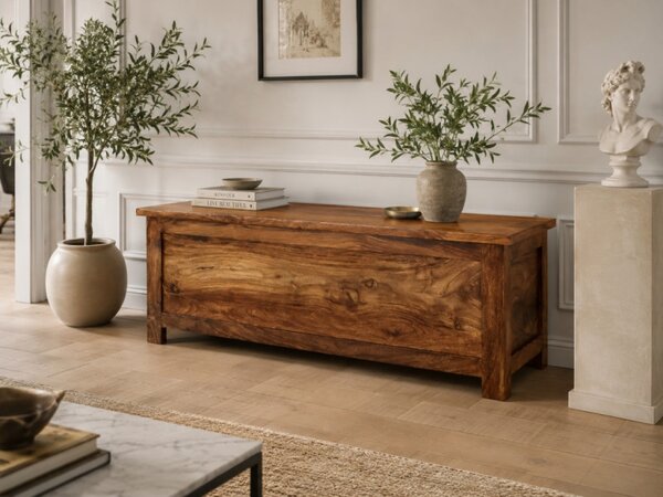 Truhlica Kali 120x45x45 indický masív palisander