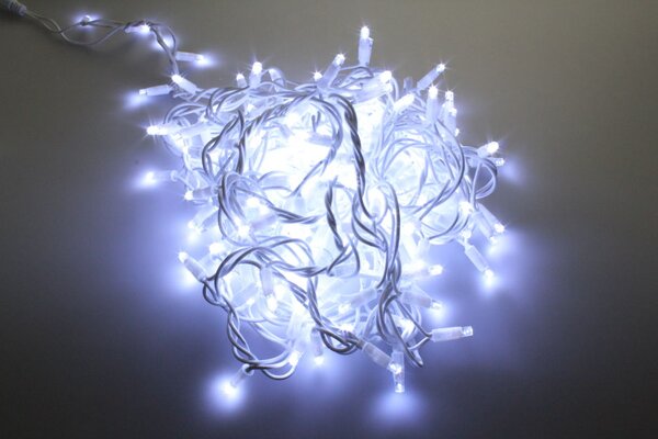 T-LED LED svetelná reťaz 12W 230V 10M Farba svetla: Studená biela 074002