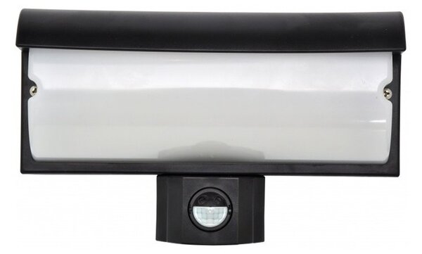 Ecolite Nástenné LED svietidlo 9W s PIR čidlom čierne WHLX84-CR