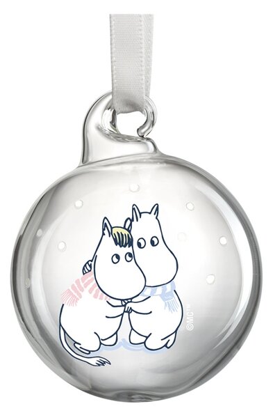 Muurla Set vianočných ozdôb Moomin Let it snow 5cm / 4ks