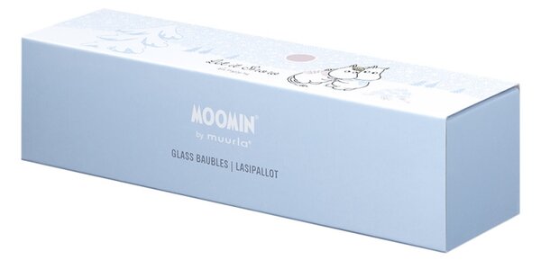 Muurla Set vianočných ozdôb Moomin Let it snow 5cm / 4ks