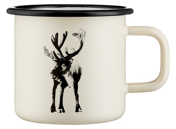 Muurla Hrnček Reindeer 0,37l, smalt / béžový