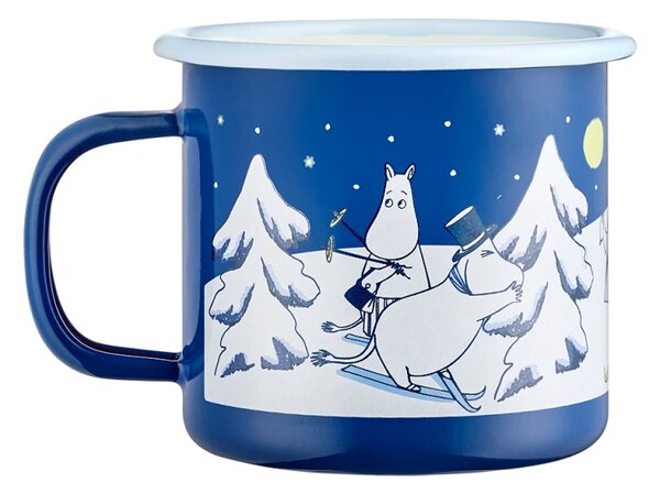Muurla Hrnček Moomin Starry Night 0,37l, smalt / modrý