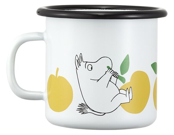 Hrnček Moomin Joyful Apples 0,25l, smalt / bielo-žltý