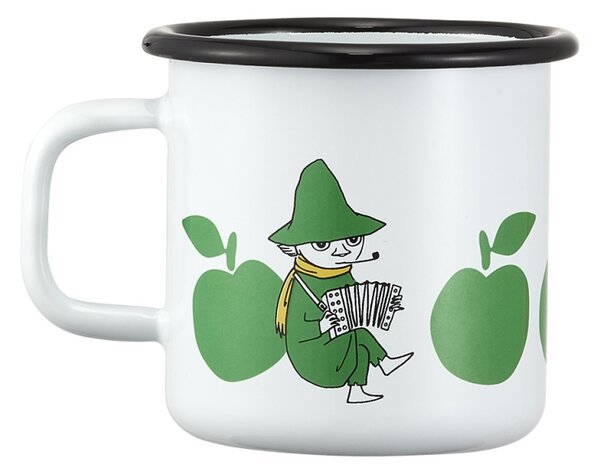 Hrnček Moomin Joyful Apples 0,37l, smalt / bílo-zelený