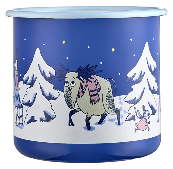 Muurla Hrnček Moomin Starry Night 0,8l, smalt / modrý