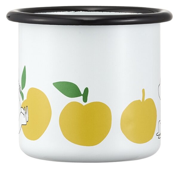 Hrnček Moomin Joyful Apples 0,25l, smalt / bielo-žltý