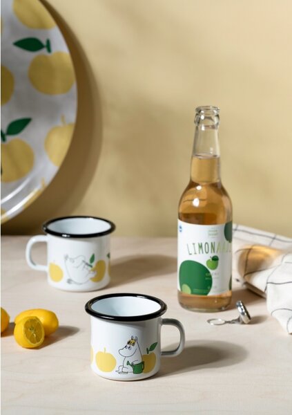 Hrnček Moomin Joyful Apples 0,25l, smalt / bielo-žltý