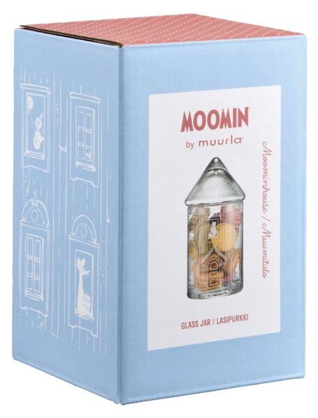 Muurla Sklenená dóza Moominhouse 18,5cm