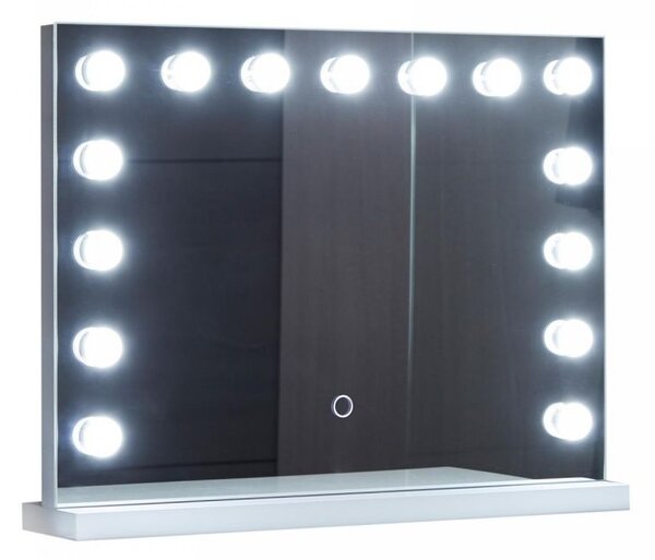 Aquamarin Kúpeľňové LED zrkadlo Hollywood 58 x 43 cm