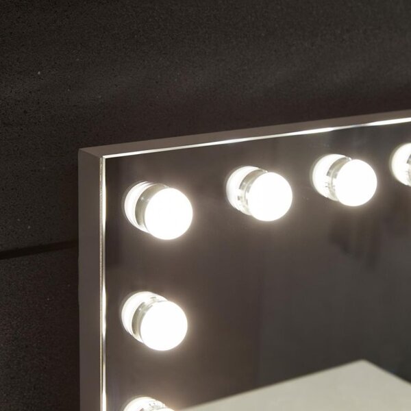 Aquamarin Kúpeľňové LED zrkadlo Hollywood 58 x 43 cm