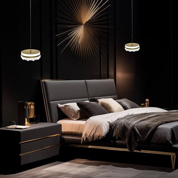 Závesné LED svietidlo Preciosa, 1x LED 25w, 4000k, g
