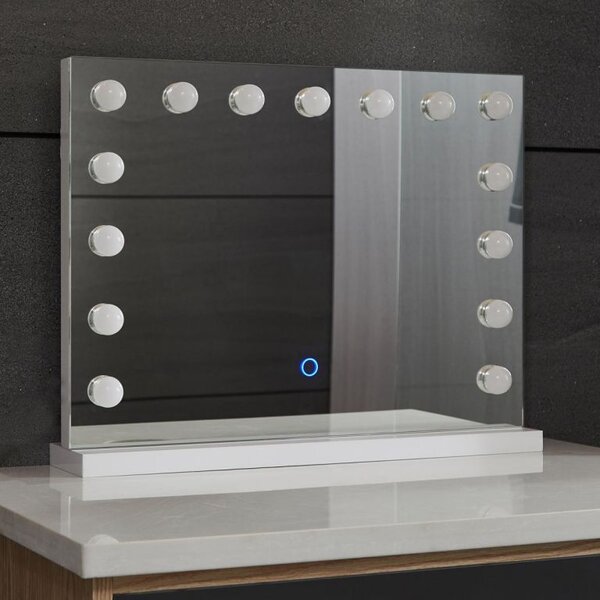 Aquamarin Kúpeľňové LED zrkadlo Hollywood 58 x 43 cm