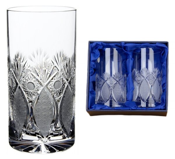 Onte Crystal Bohemia Crystal ručne brúsené poháre na nealko nápoje Exclusive 380 ml 2KS