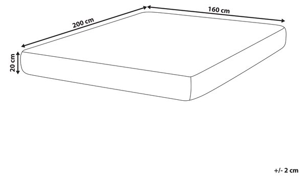 Vreckový pružinový matrac 160 x 200 cm tvrdý so snímateľným prešívaným poťahom moderný dizajn
