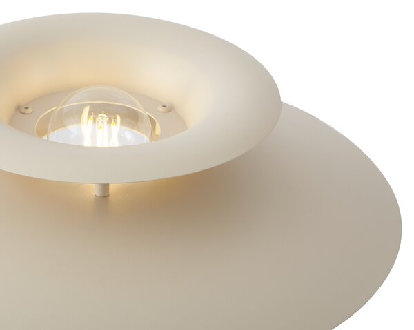 Retro stolná lampa béžová oceľ 45cm - Pauly