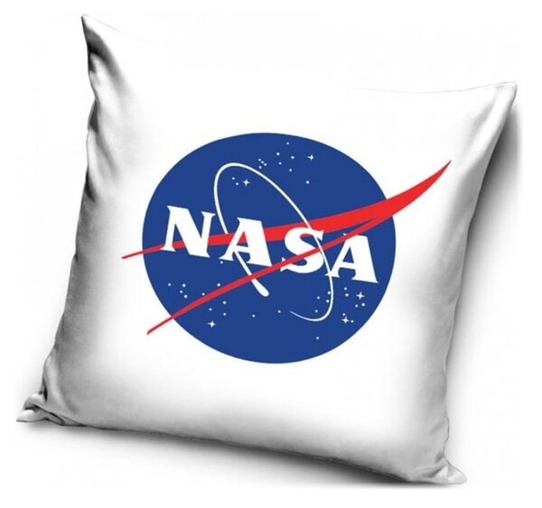 Obliečka / povlak na vankúš NASA - biely - 40 x 40 cm