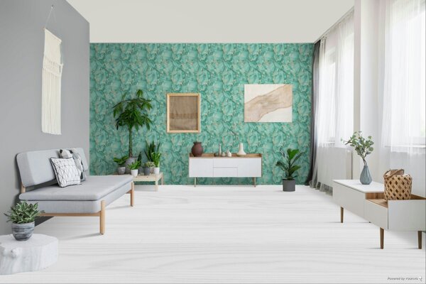 A.S. Création | Vliesová tapeta na stenu Elite of Shades 78657-1 | 1,06 x 10,05 m | tyrkysová