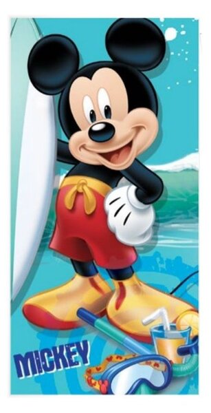 Plážová osuška Mickey Mouse na pláži - licencia Disney - 100% bavlna, froté - 70 x 140 cm