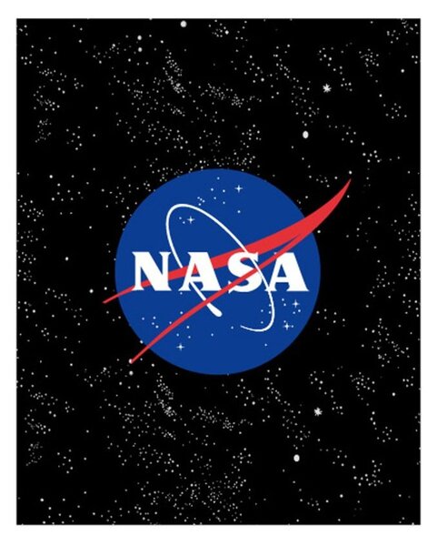 Fleecová deka NASA - motív Čierny vesmír - Nano Coral 220 gr./m2 - 120 x 150 cm