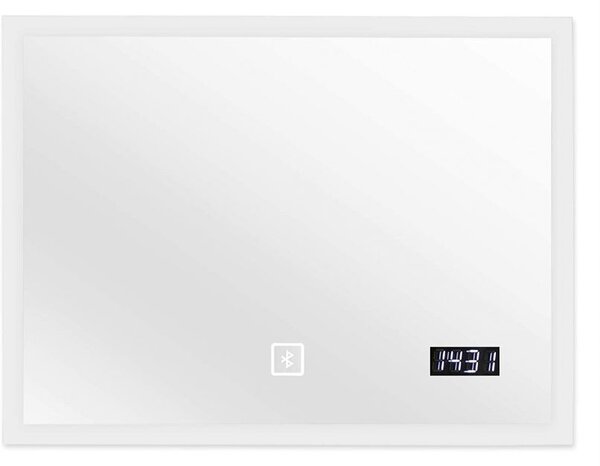 Aquamarin Kúpeľňové zrkadlo s LED osvetlením, 80 x 60 cm