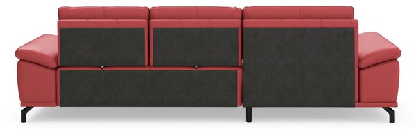 ROHOVÁ SEDAČKA, koža, červená Sit & More - Sedačky, Online Only