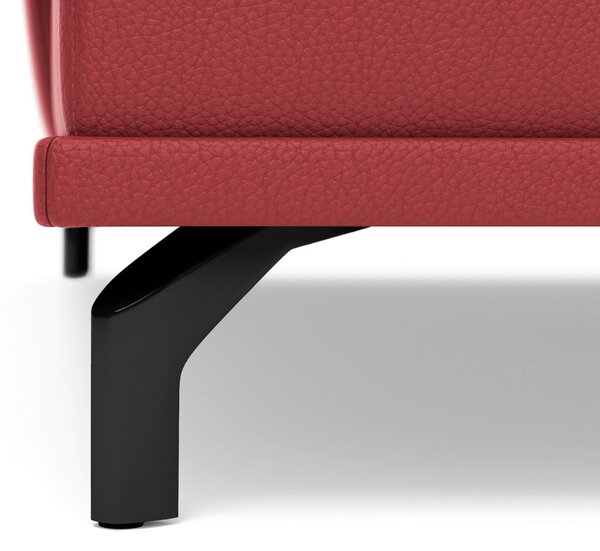 ROHOVÁ SEDAČKA, koža, červená Sit & More - Sedačky, Online Only