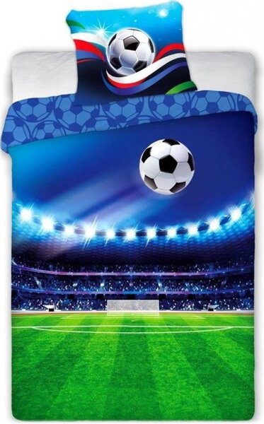 Bavlnené posteľné obliečky Futbalový štadión - 100% bavlna - 70 x 90 cm + 140 x 200 cm