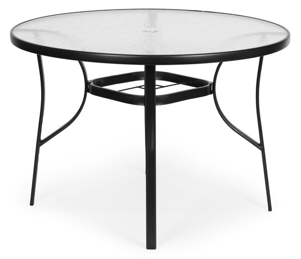 MultiGarden Záhradný stôl SOLO 105 cm číry/čierny