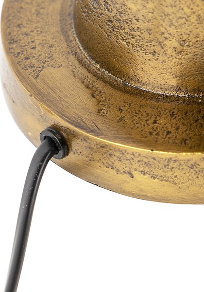 Stolná lampa v štýle Art Deco bronzová bez tienidla - Pisos