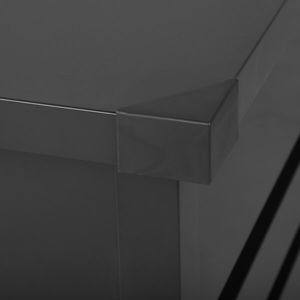 Vonkajší úložný box tmavošedý objem 600 L galvanizovaná oceľ industriálny dizajn záhrada