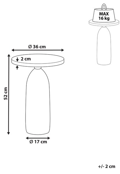 Odkladací stolík zlatá stolová doska čierny kovový okrúhly geometrický tvar moderný príručný stolík
