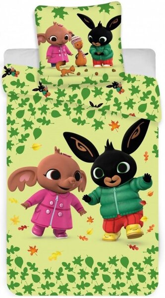 Obliečky do detskej postieľky Zajačik Bing a Sula - 100% bavlna - 100 x 135 cm + 40 x 60 cm