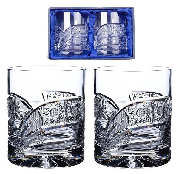 Onte Crystal Bohemia Crystal ručne brúsené poháre na whisky Kométa 330 ml 2KS